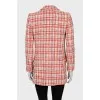 Textured double-breasted jacket