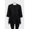 Fitted blouse with 3/4 sleeves