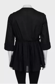 Fitted blouse with 3/4 sleeves