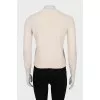 Fitted sweater with zip