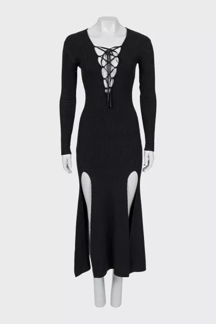 Ribbed bodycon maxi dress