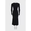 Ribbed bodycon maxi dress