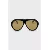 Black Frame Mask Sunglasses