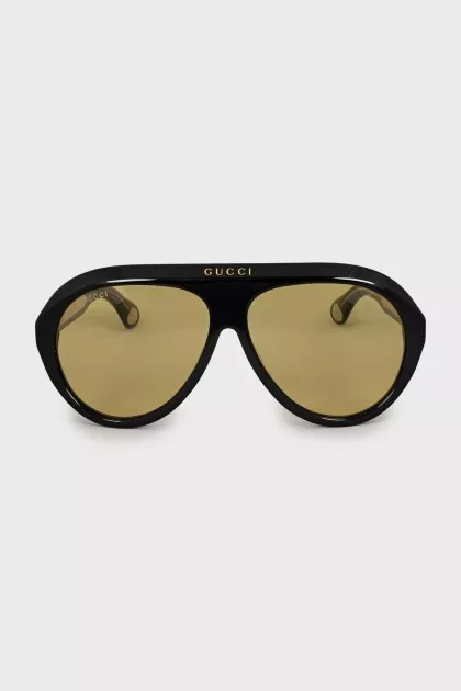 Black Frame Mask Sunglasses