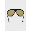 Black Frame Mask Sunglasses