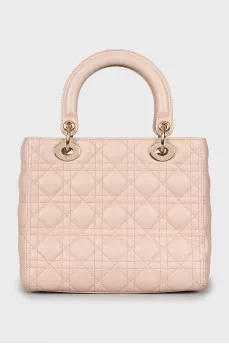 Розовая сумка Lady Dior