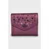 Purple leather wallet