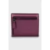 Purple leather wallet