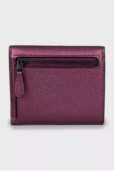 Purple leather wallet