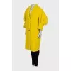 Yellow coat with lantern sleeves