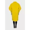 Yellow coat with lantern sleeves