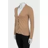V-neck cardigan