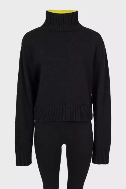 Double neck sweater
