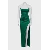Fitted dress with open top