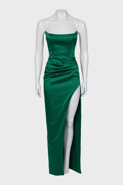 Fitted dress with open top