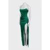 Fitted dress with open top