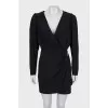 Wrap dress in black