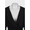 Wrap dress in black