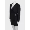 Wrap dress in black