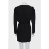 Wrap dress in black