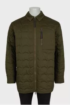 Men's quilted jacket green