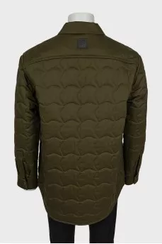 Men's quilted jacket green