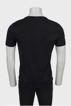 Men's T-shirt with embossed decor