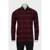 Men's straight cut shirt with buttons