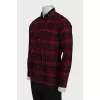 Men's straight cut shirt with buttons