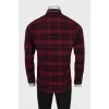 Men's straight cut shirt with buttons