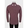 Чоловіча сорочка прямого крою в клітинку