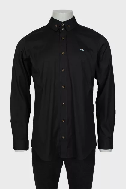 Men's black shirt with logo