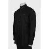 Men's black shirt with logo