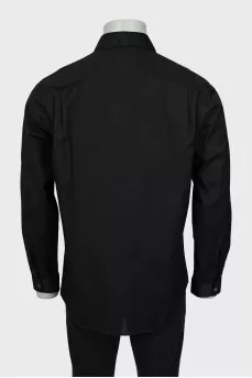 Men's black shirt with logo