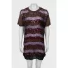 Straight dress with sequins