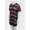 Straight dress with sequins