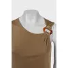 Gathered strap top