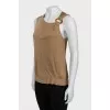 Gathered strap top