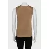 Gathered strap top