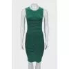 Green striped bodycon dress