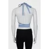 Set with a blue top
