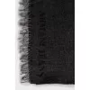 Scarf in combined colors with fringe