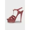 Patent leather Tribute sandals