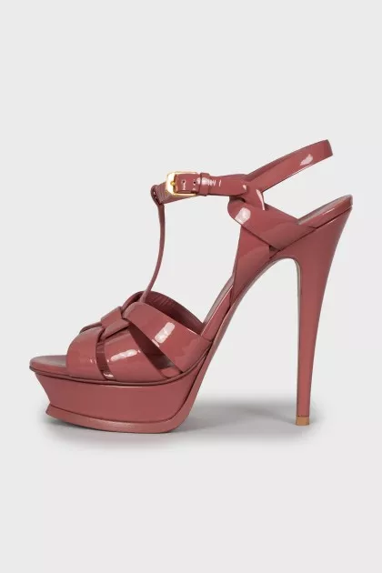 Patent leather Tribute sandals