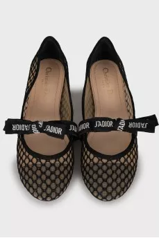 Текстильні балетки Miss J'adior