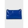 Patent leather embossed crossbody bag