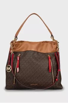 Canvas bag with signature print