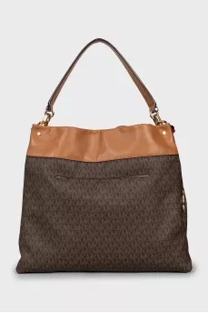 Canvas bag with signature print