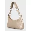 Silver shoulder bag