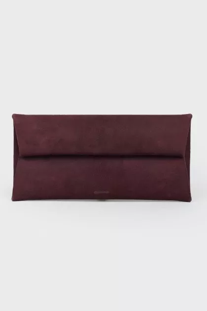 Purple suedeclutch